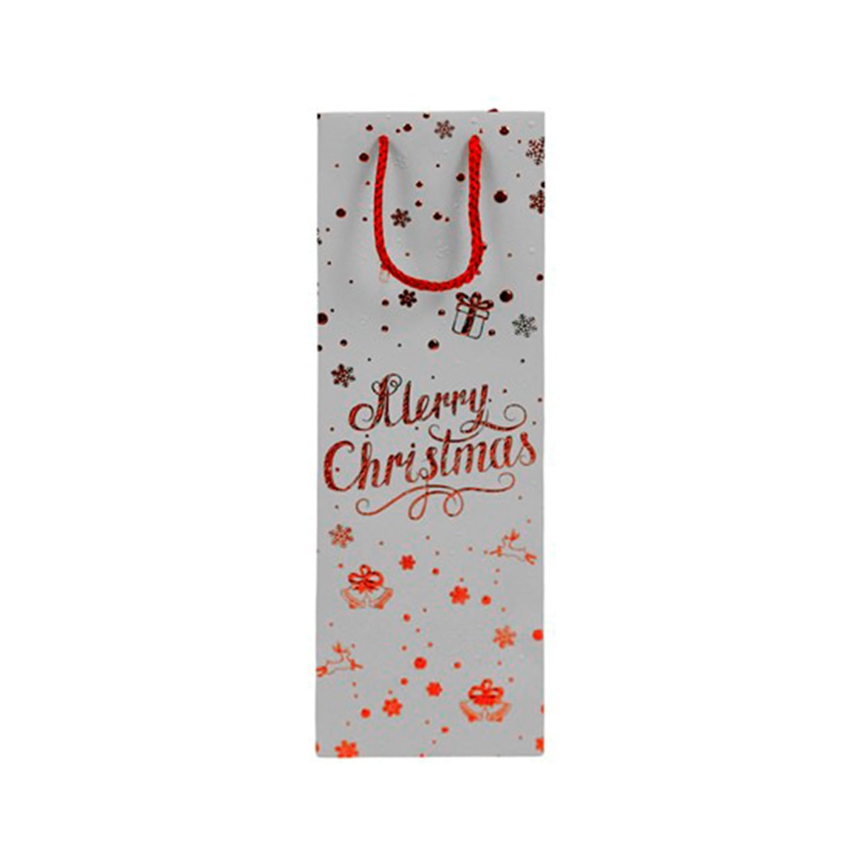 Saco de oferta de garrafa merry christmas 12x36cm