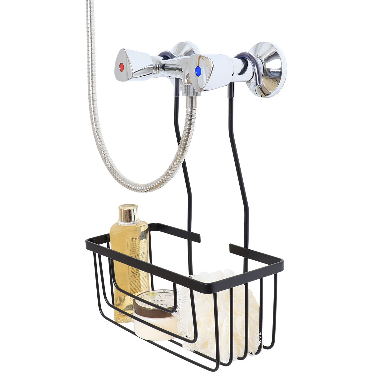 Suporte wc preto 12,60x25,30x35,3cm