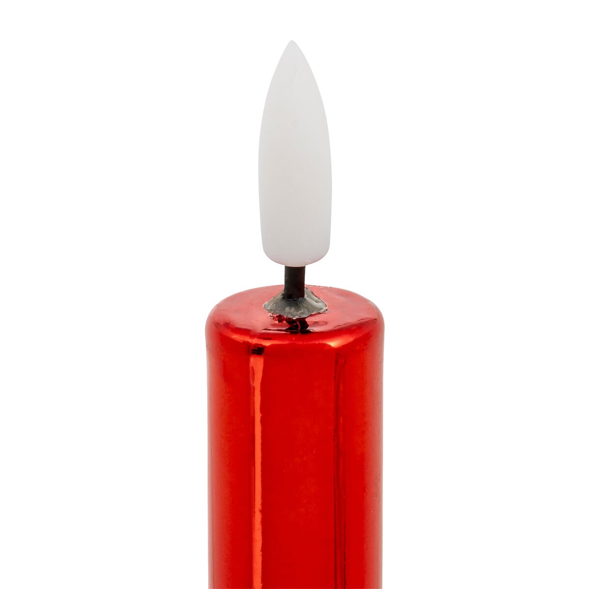 Conjunto de 2 velas led vermelhas 28cm