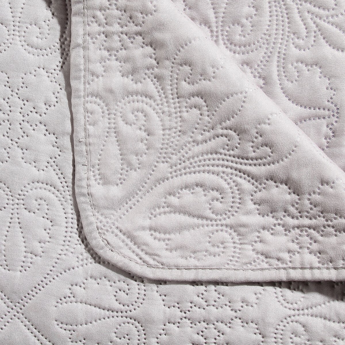 Colcha com 2 capas de almofada taupe 240x260cm