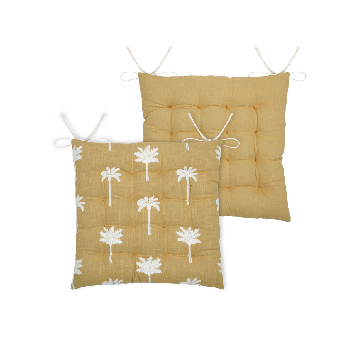 Coxim para cadeira CASABLANCA amarela 38x38cm