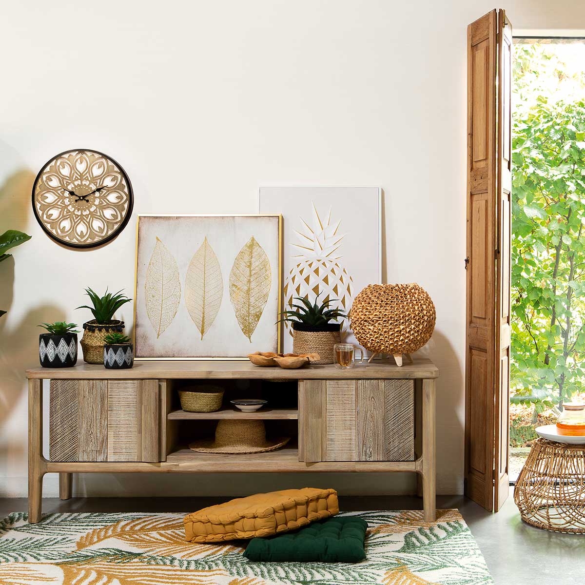 Quadro decorativo folhas