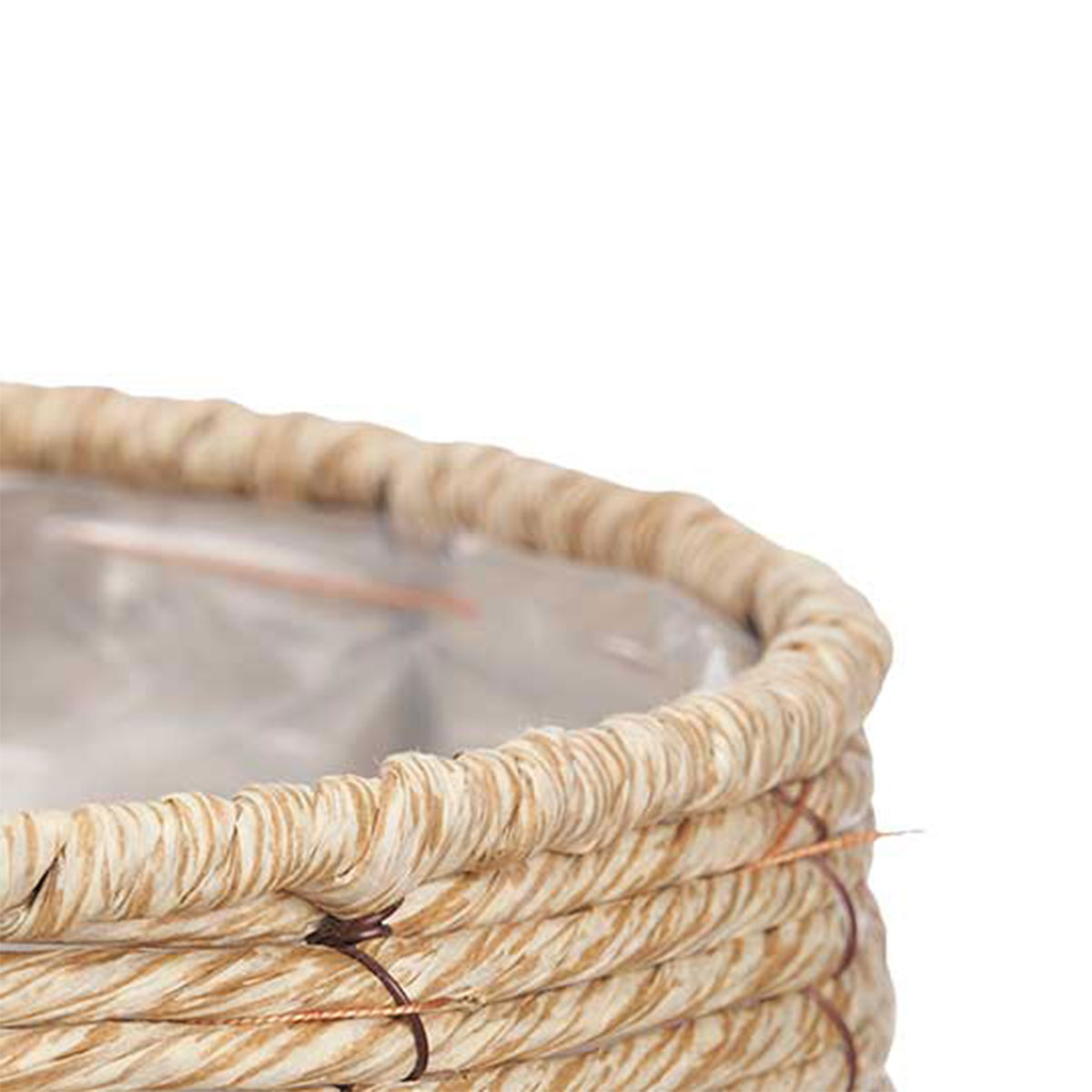 Vaseira em fibra natural 39cm