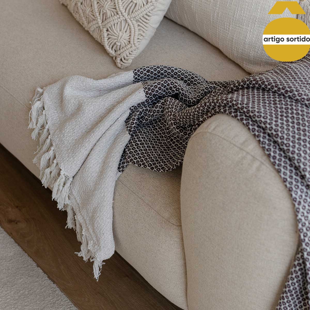 Manta pontos NATURE 130x160cm