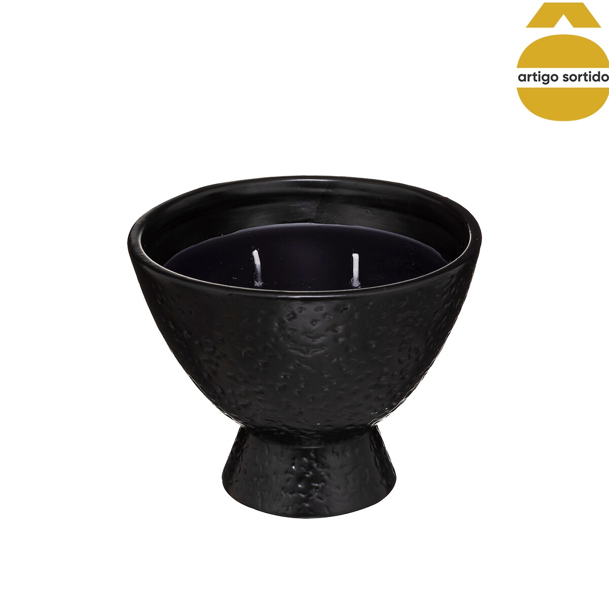 Vela perfumada com casti&ccedil;al em cer&acirc;mica