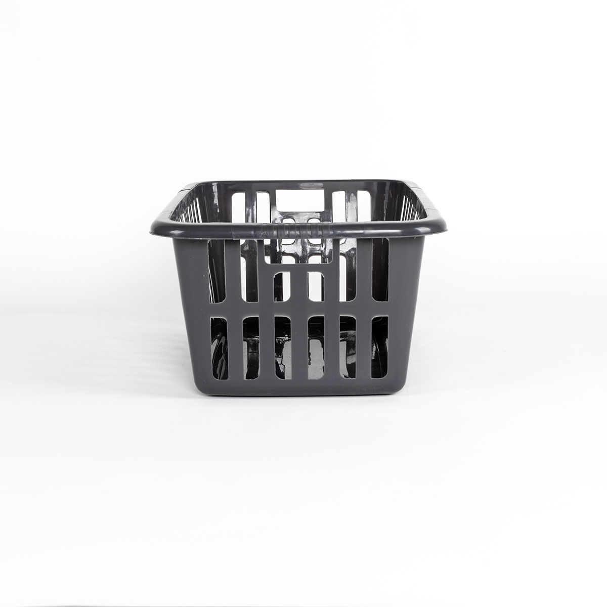 Cesto roupa alto cinza 40L