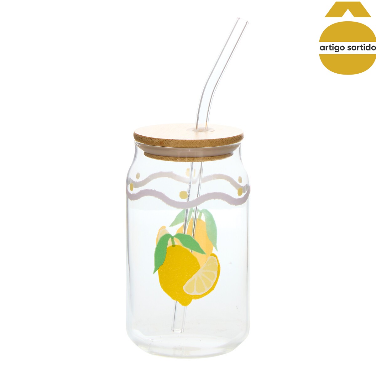 Copo com tampa e palhinha FRUITY 52cl