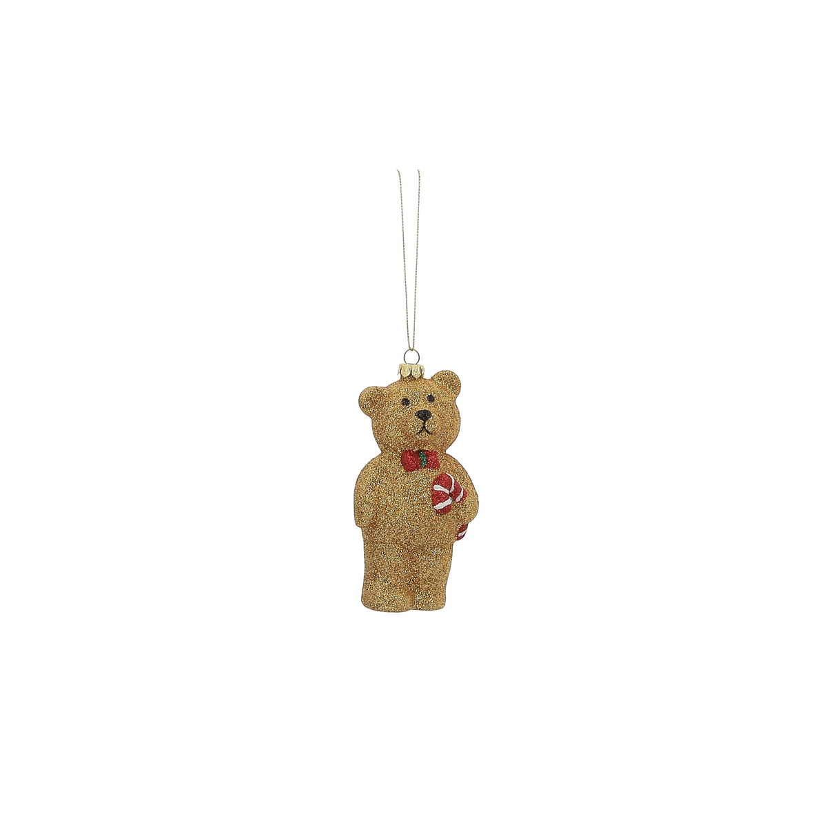 Pendurante em forma de urso com la&ccedil;o 12x5x6cm