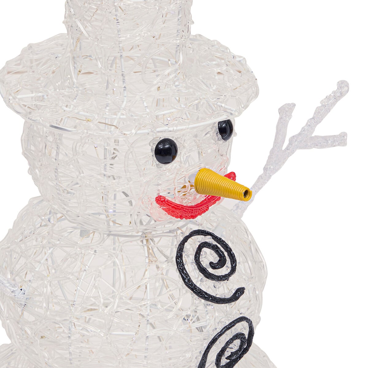Figura de boneco de neve luminoso 60cm