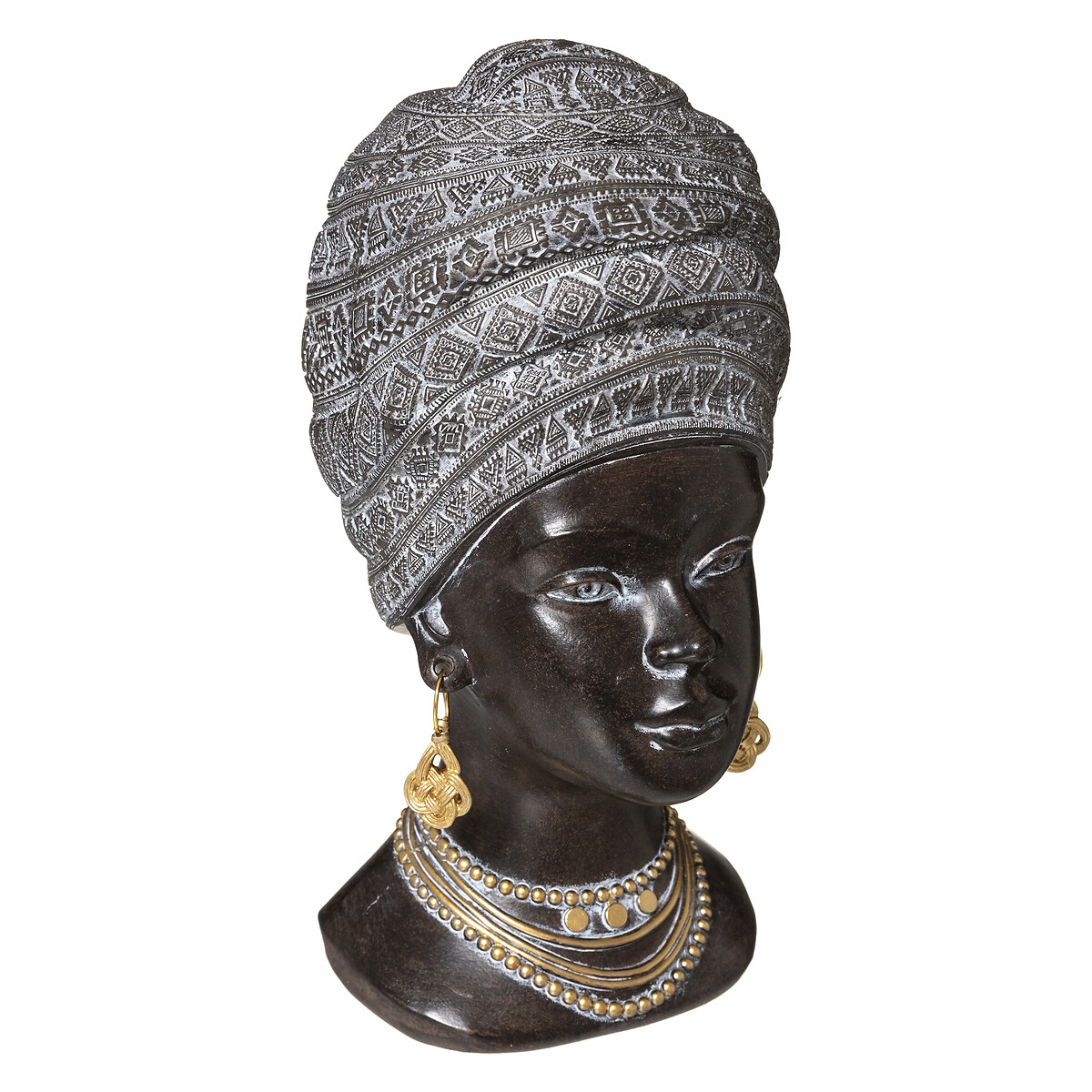 Cabe&ccedil;a mulher africana preto 27,5cm