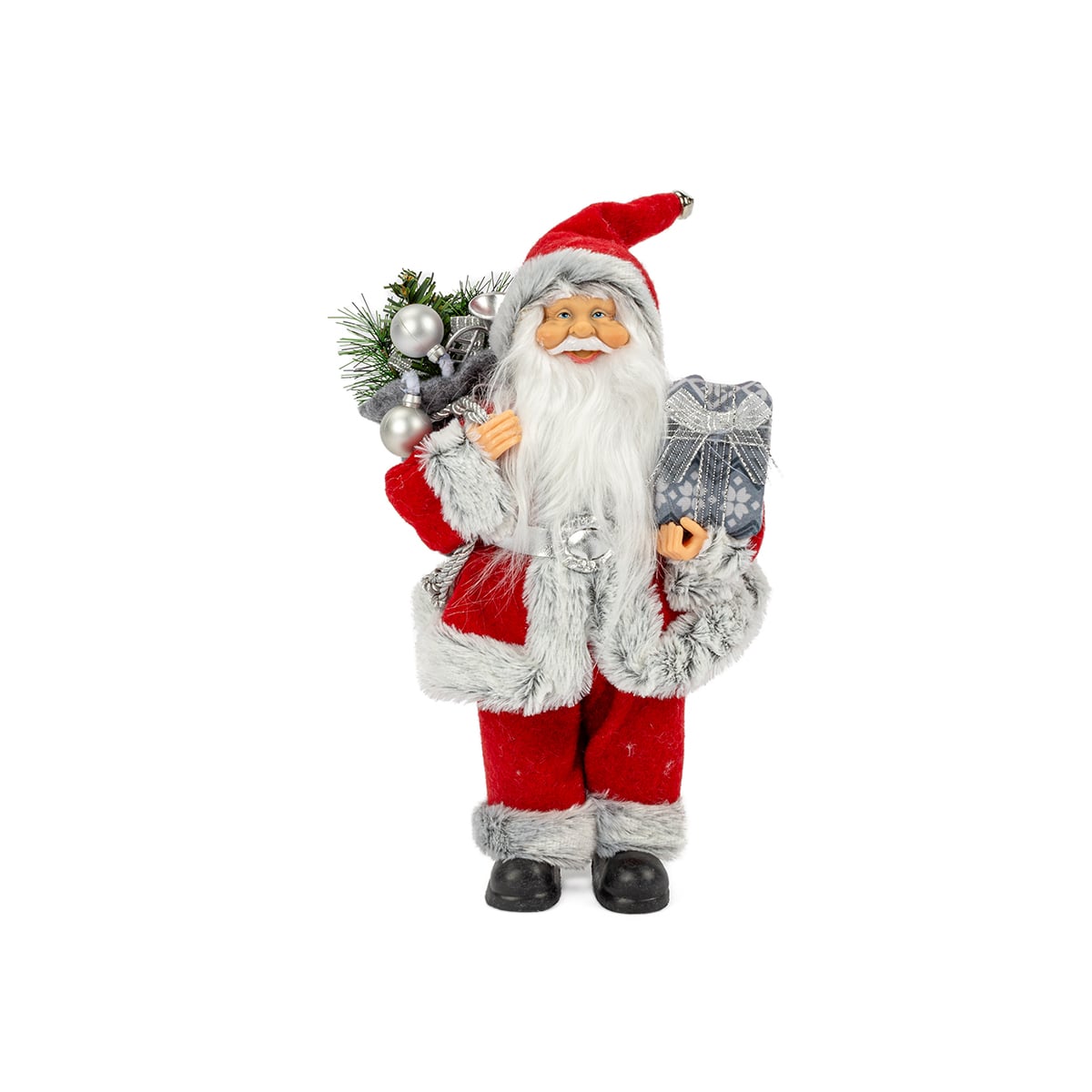 Pai natal VINTAGE vermelho 30cm