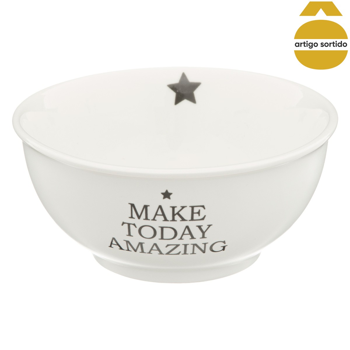 Tigela HAPPY em cer&acirc;mica 50cl