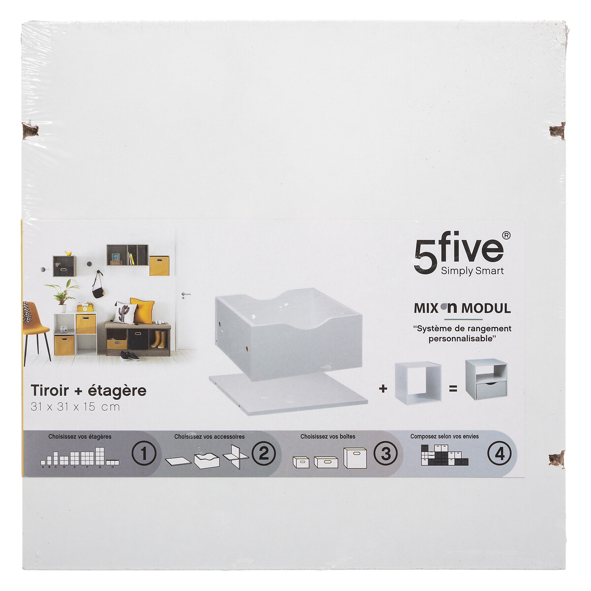 Gaveta e prateleira MIXMODUL branca