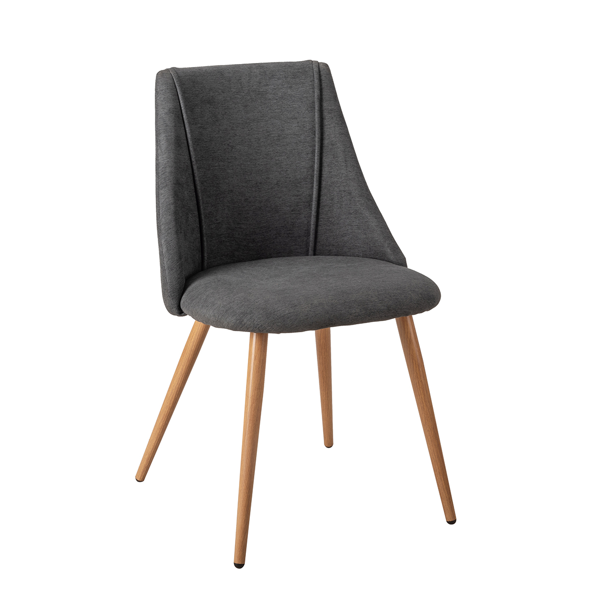 Cadeira SAKURA em tecido cinza escuro