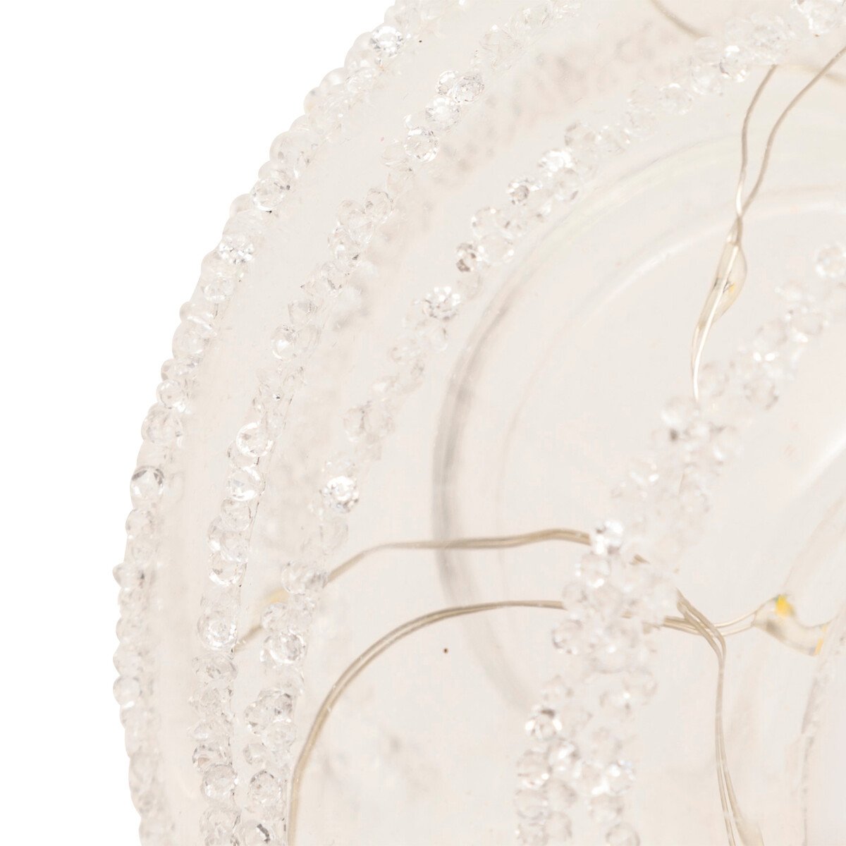 Casti&ccedil;al transparente com LED 8,5x10cm