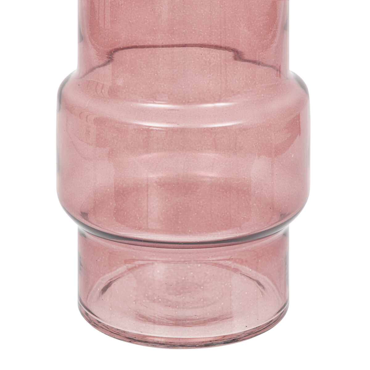 Jarra ELLA rosa de vidro 25cm