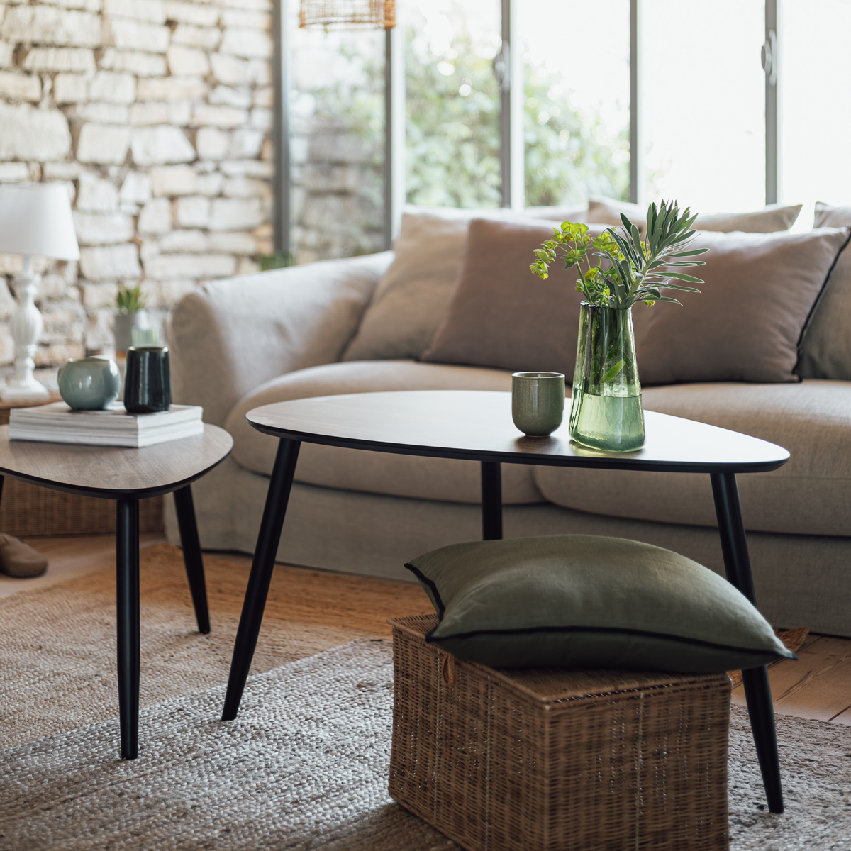 Mala ORIGINES bege em ráfia 46x76cm