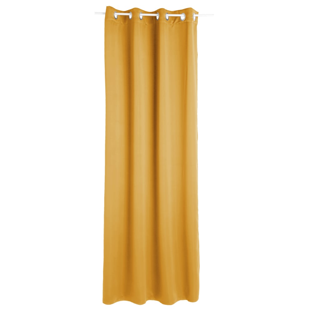 Cortina opaca ocre 140x260cm