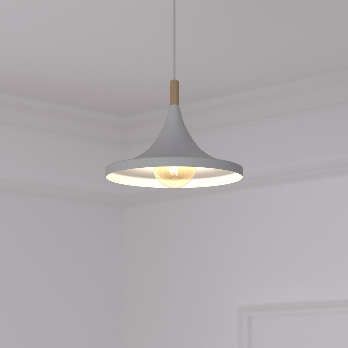 Candeeiro de teto DEB branco 32cm