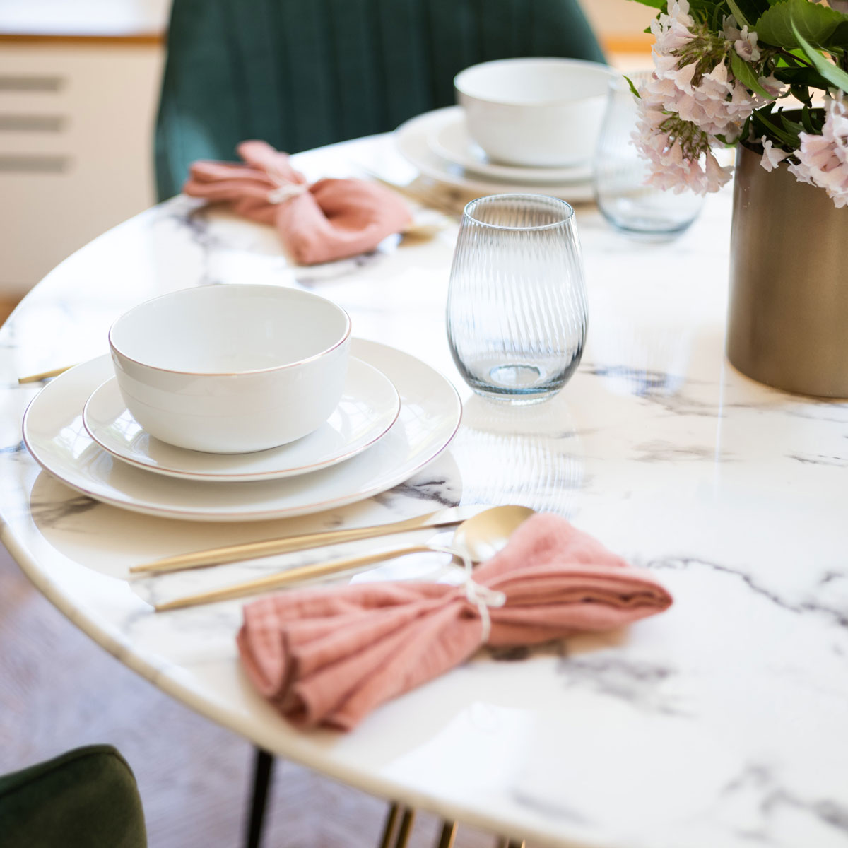 Tigela SUBLIMA cinza claro em porcelana 15cm