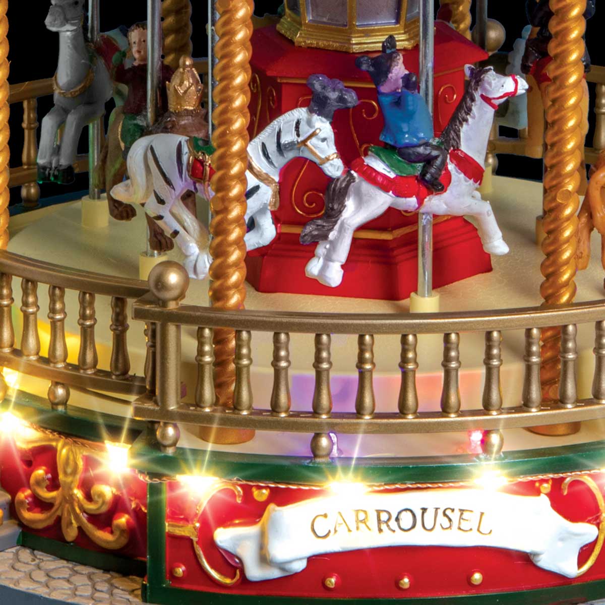 Carrossel musical com luz e movimento