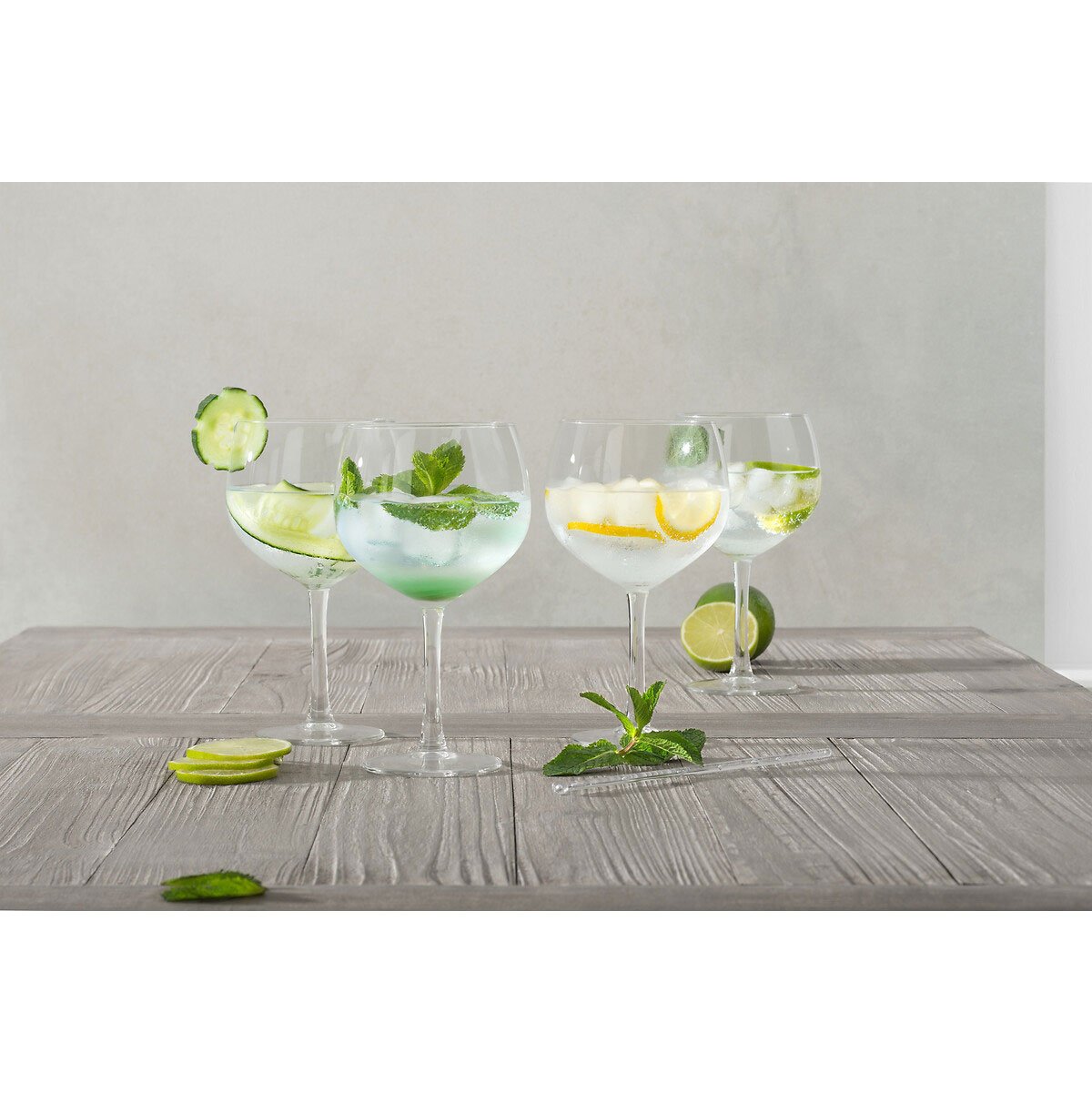 Conjunto de 4 copos de gin em vidro 70cl