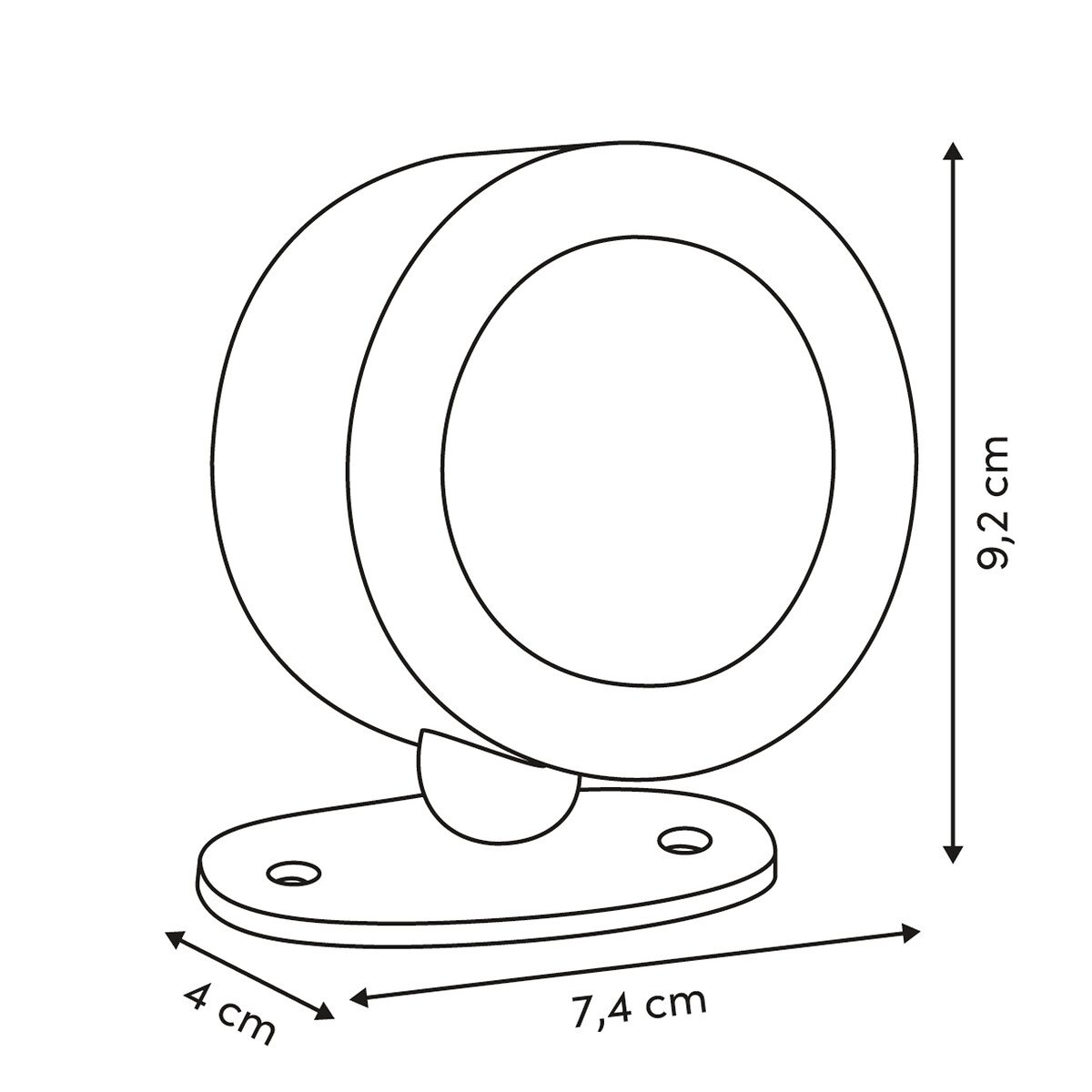 Candeeiro de parede Led USB 9cm
