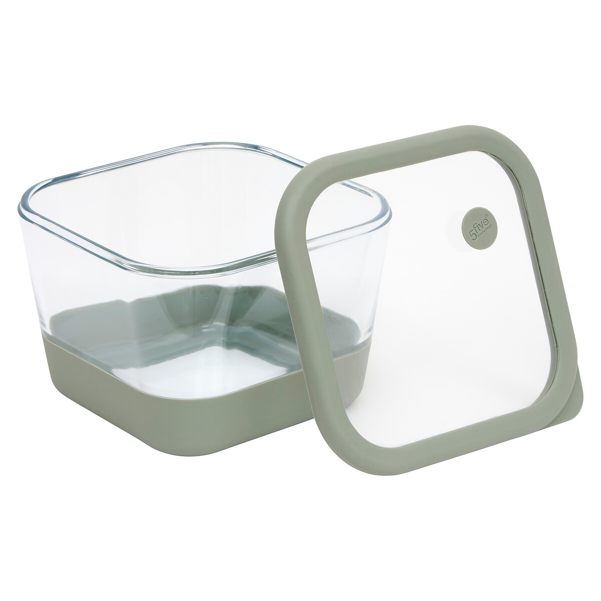 Caixa quadrada SILIGLASS cinza 2L