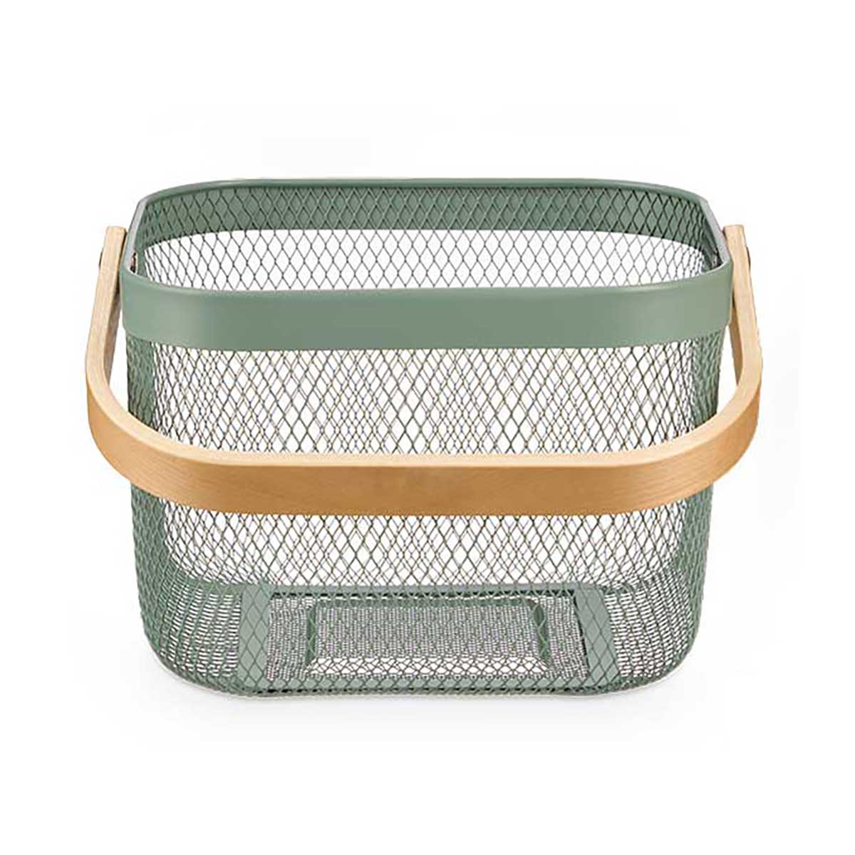 Fruteira verde em metal