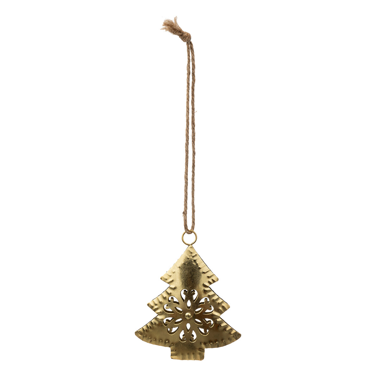 Floco dourado em metal