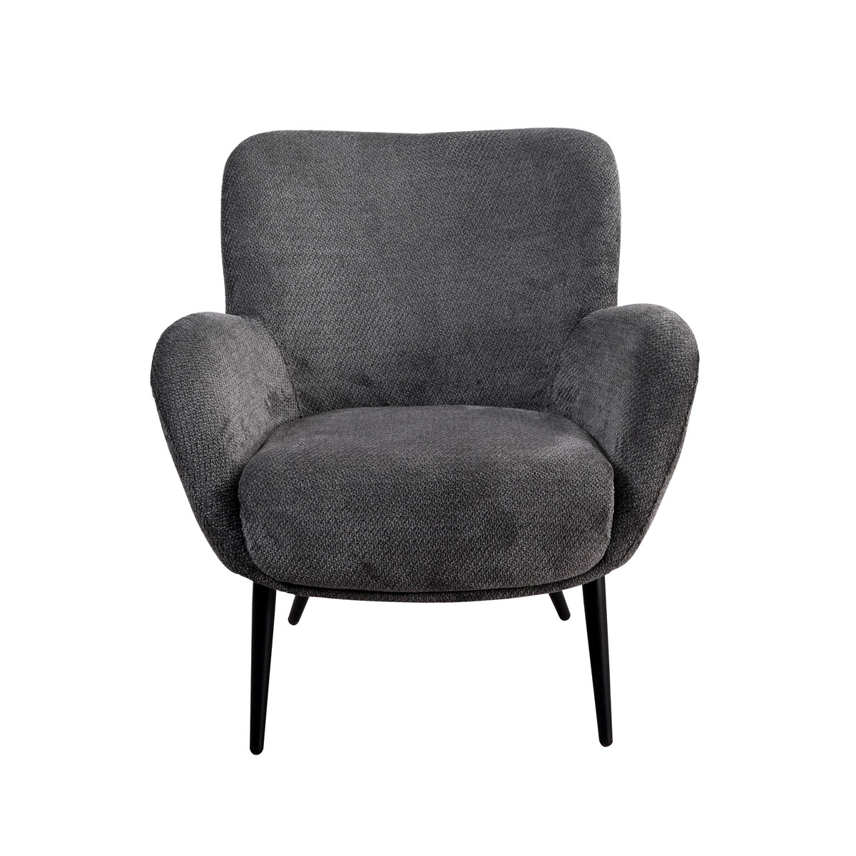 Poltrona BIRKA tecido cinza