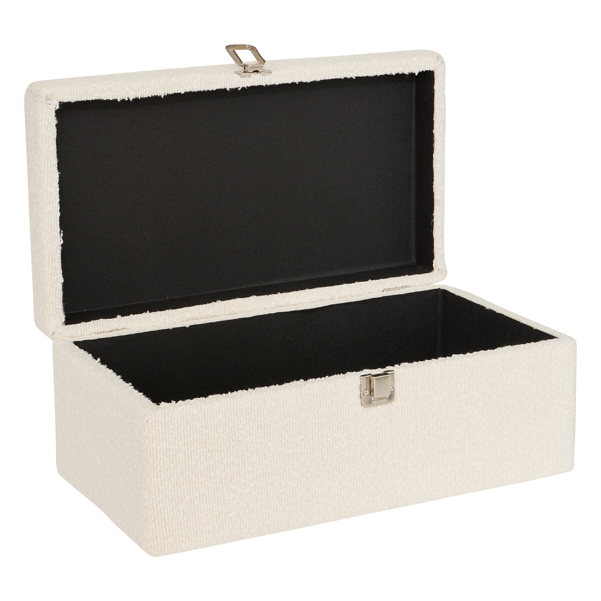 Caixa decorativa CARLIE branca 18x24x42cm,  Caixa decorativa CARLIE branca 18x24x42cm