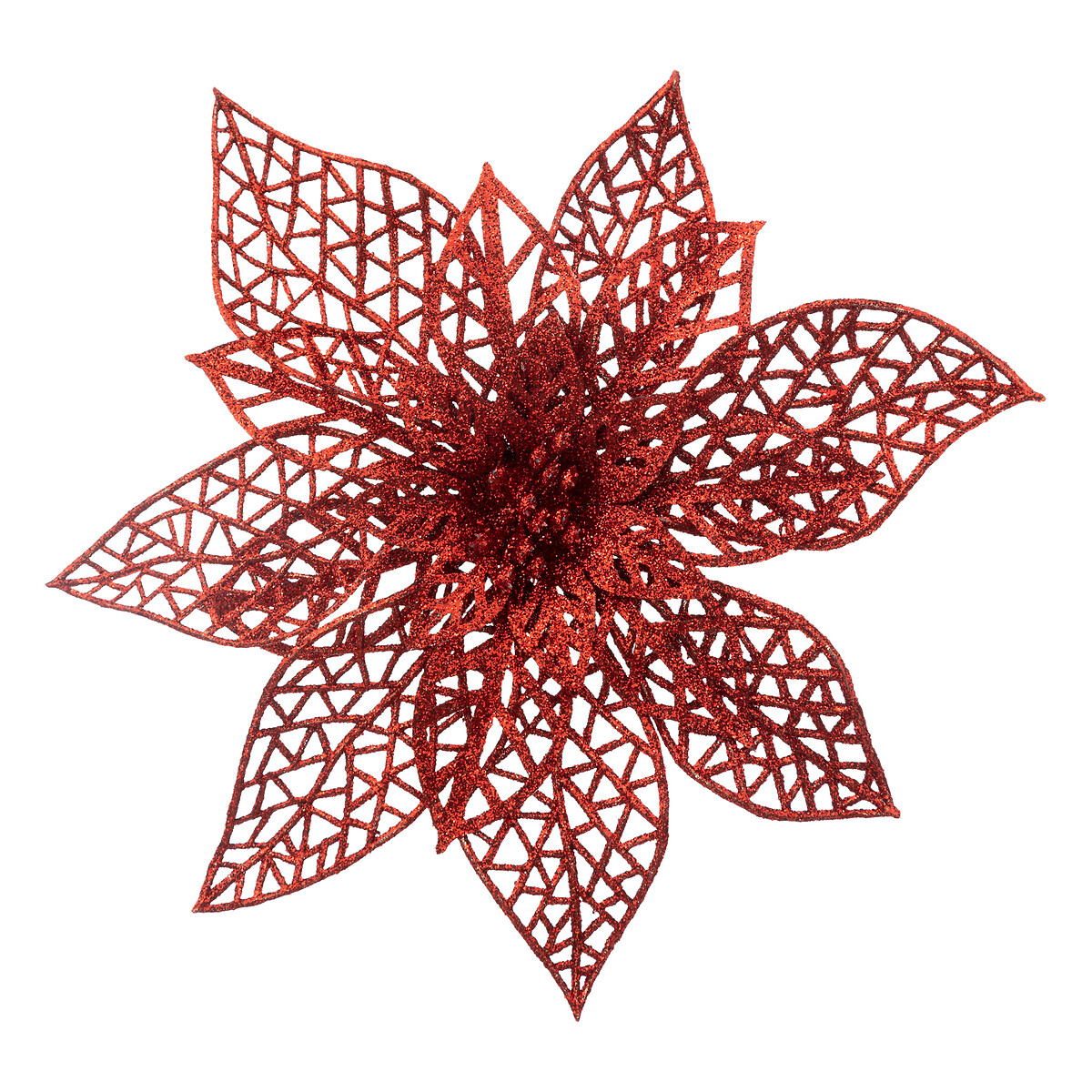Flor poins&eacute;tia vermelha com mola