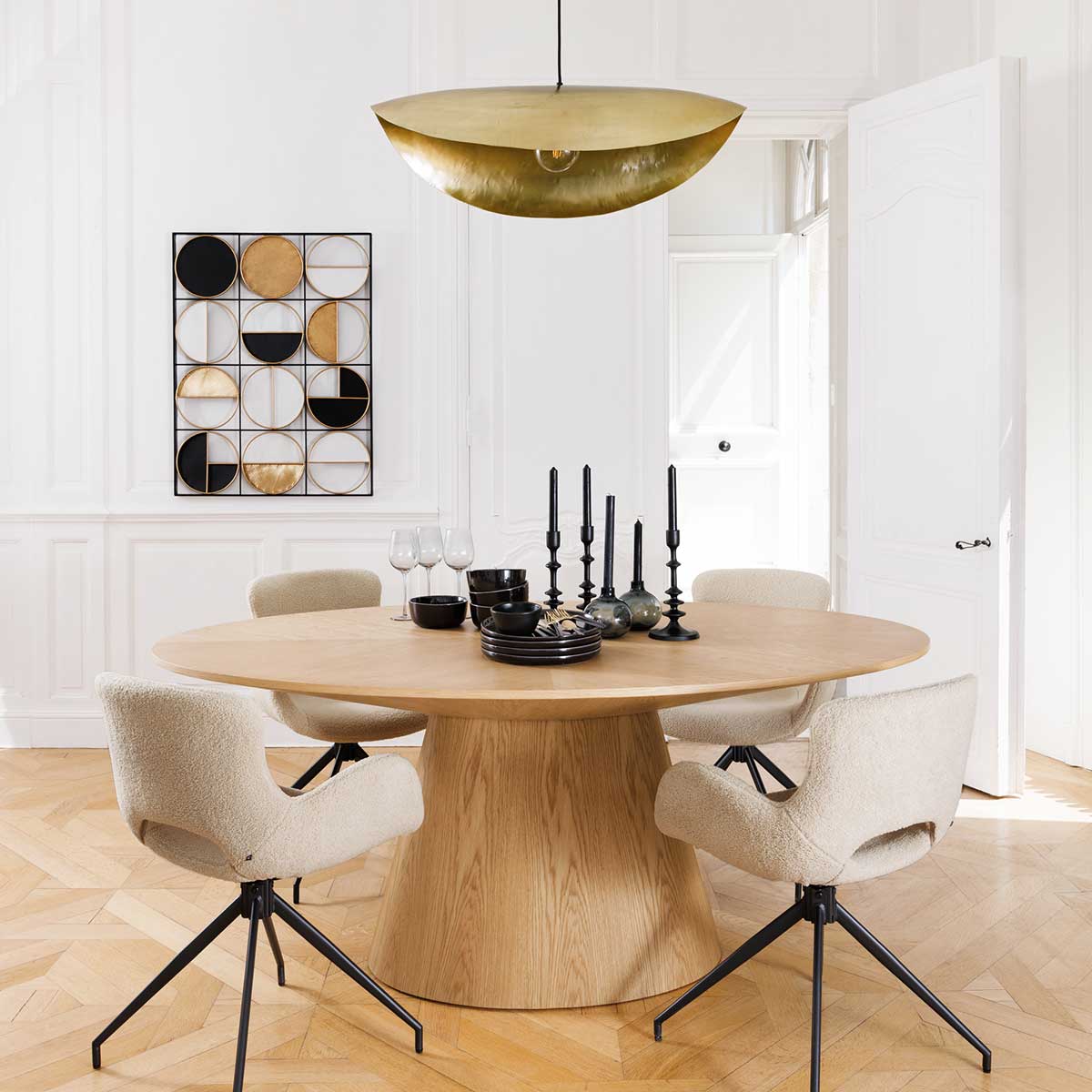 Candeeiro de teto ARLO dourado 80cm