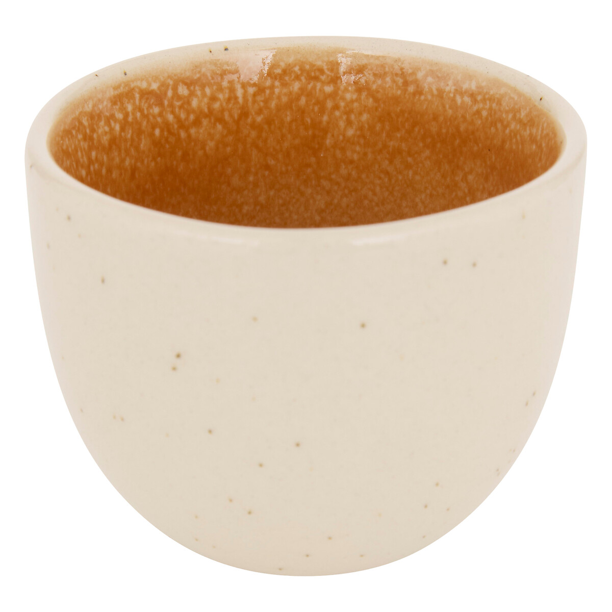 Ch&aacute;vena de caf&eacute; WONJA ocre em porcelana 10cl