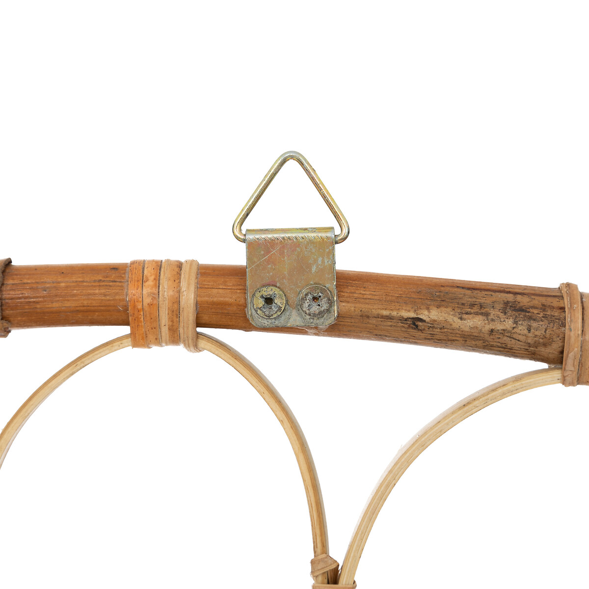 Cabeceira THE FLORAL bege em rattan e bambu