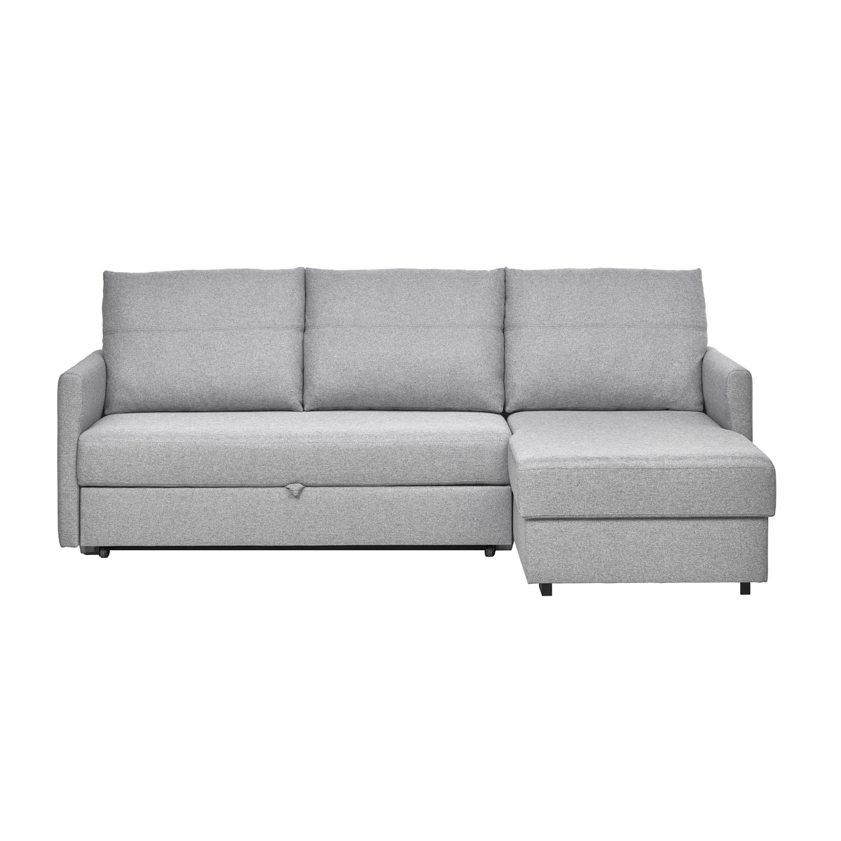 Sofá Cama Alicante Cinza Com Chaise Longue hôma