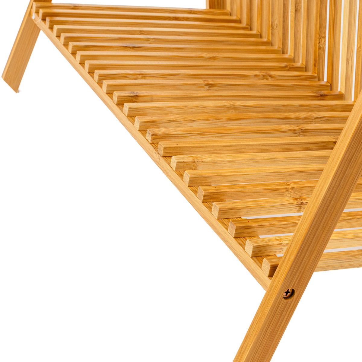 Estante de 2 níveis em bambu,  Estante de 2 níveis em bambu