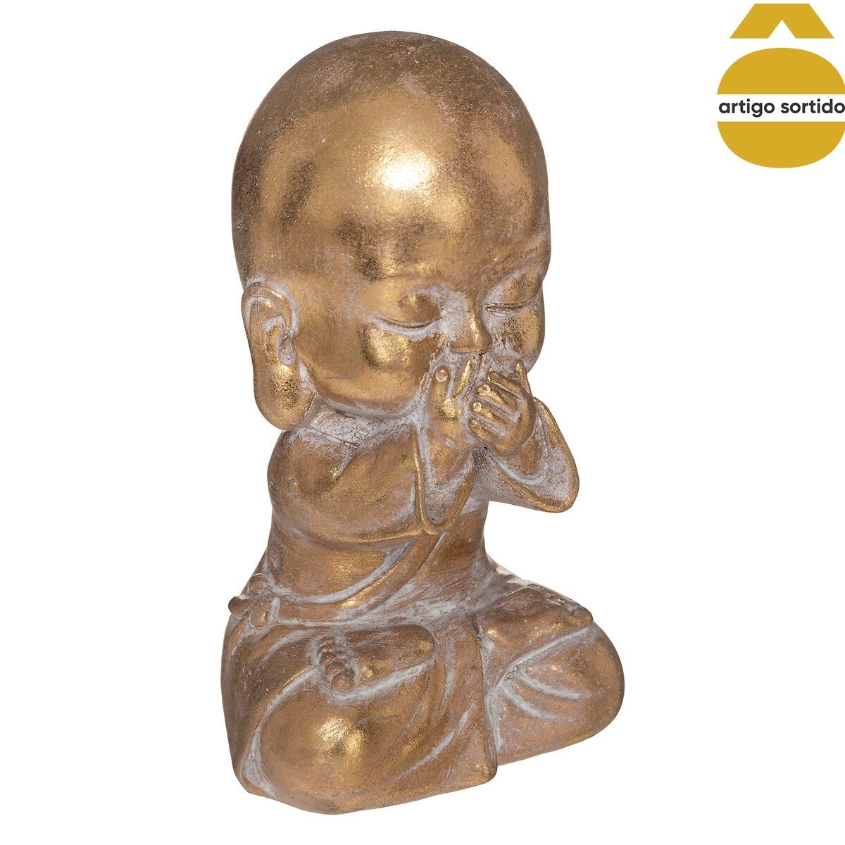 Buda dourado em resina