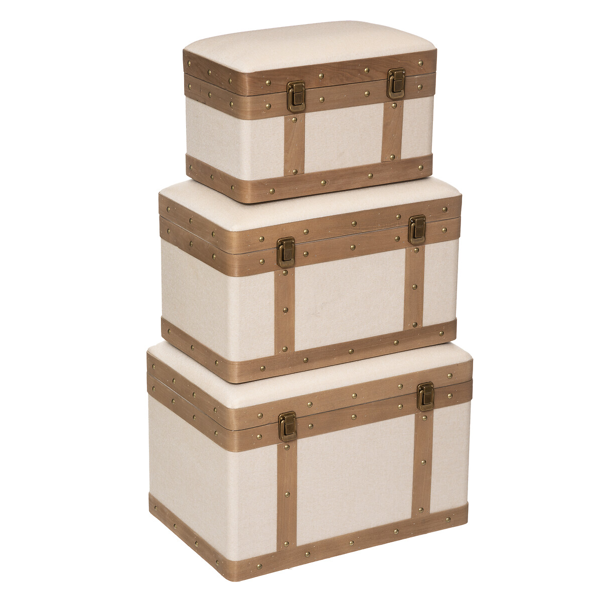 Caixa NORAH em mdf e linho 35x50,5cm