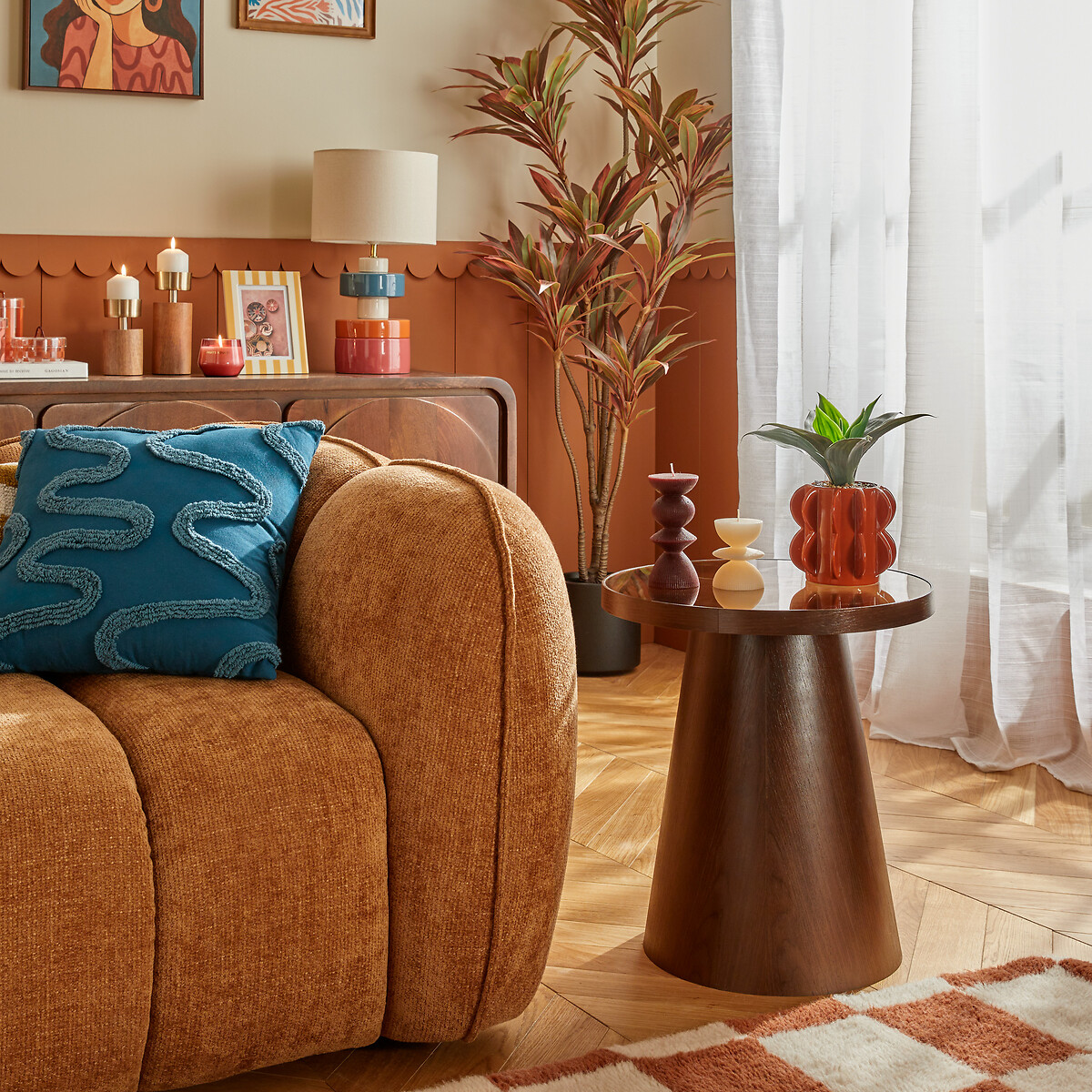 Mesa de apoio HERCYNA castanha