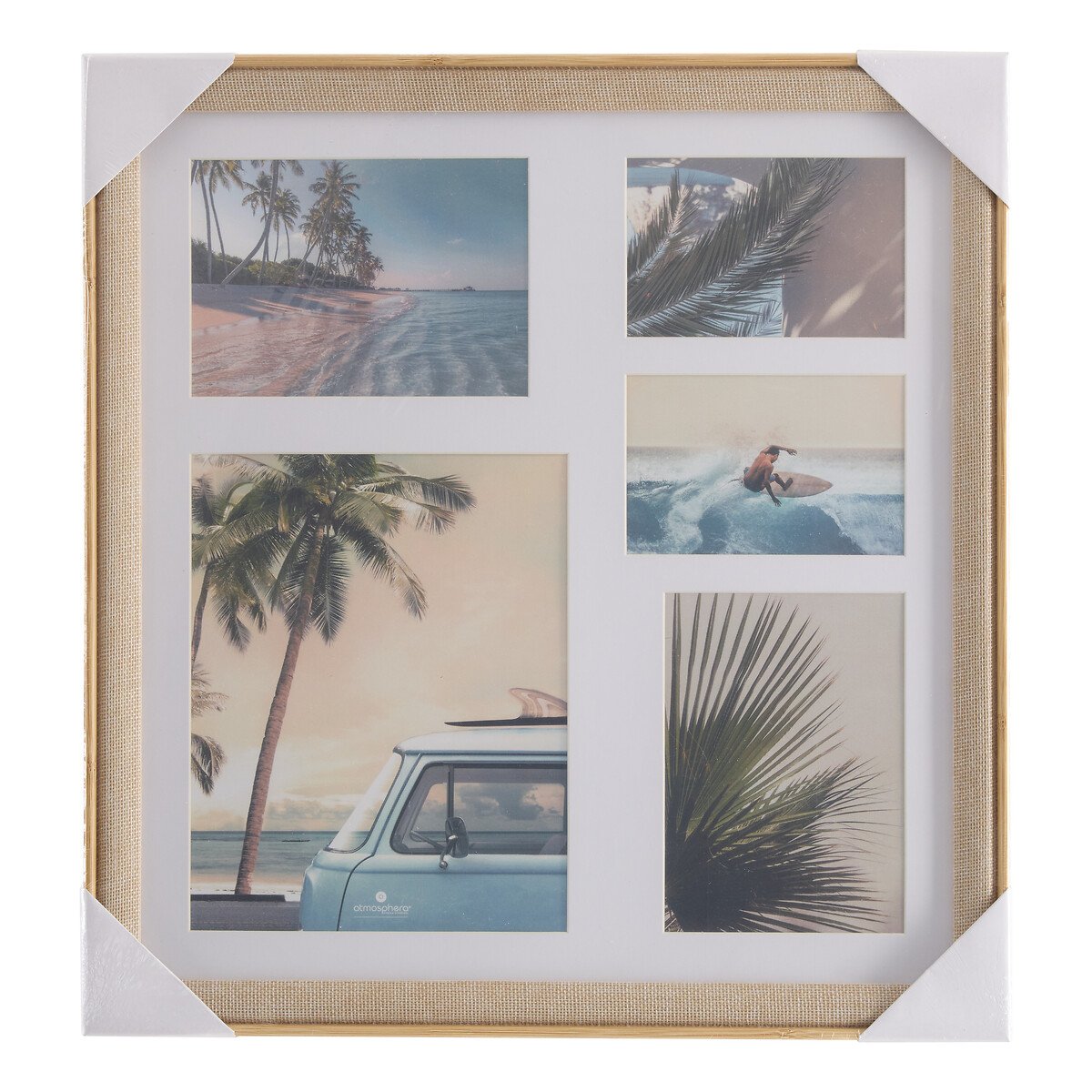 Multimoldura ZERA bege para 5 fotos