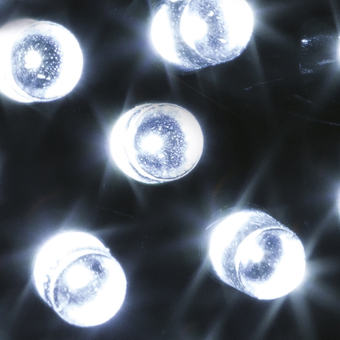 Série luminosa de natal branco frio 200 leds 20m