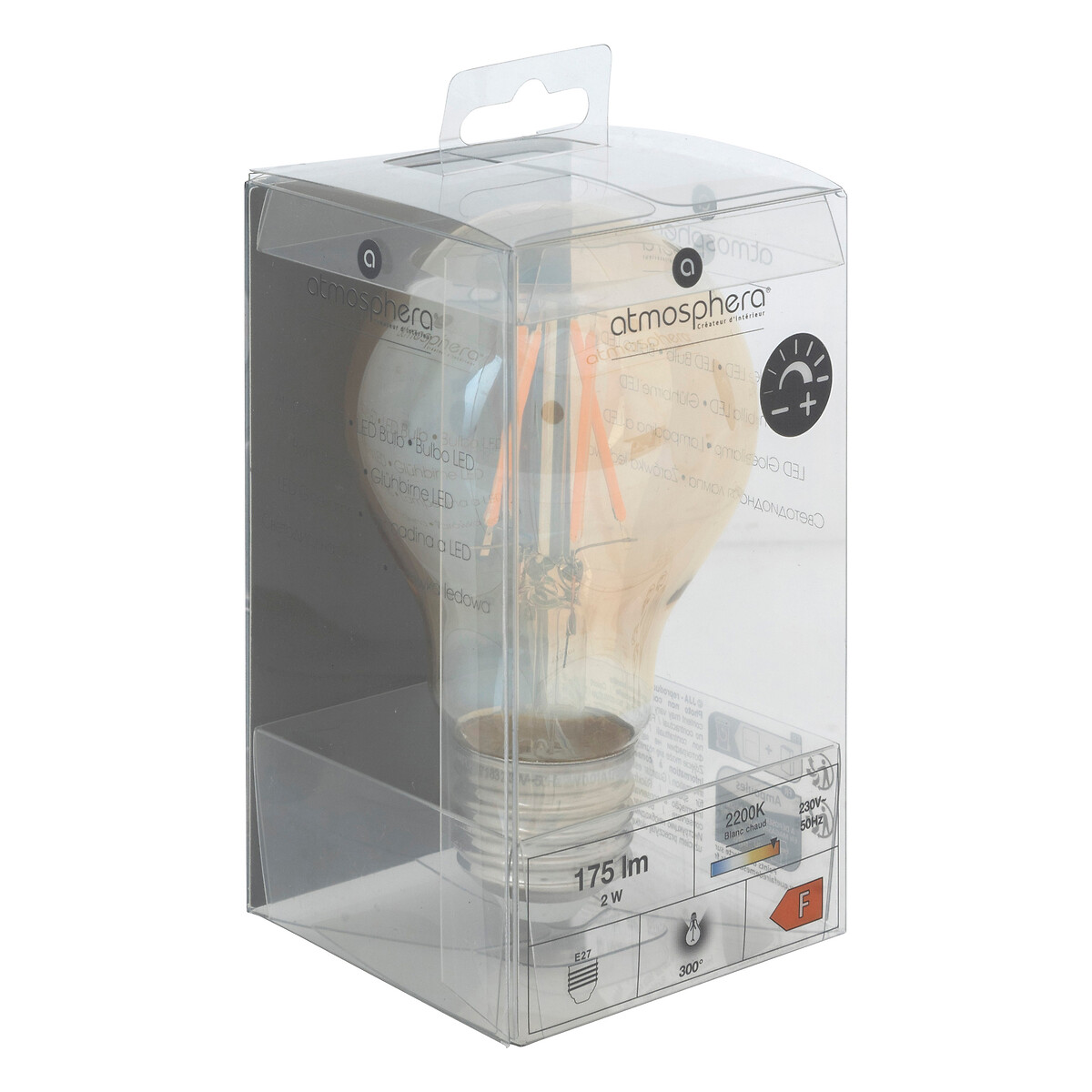 L&acirc;mpada VINTAGE &acirc;mbar led a60 4,2w