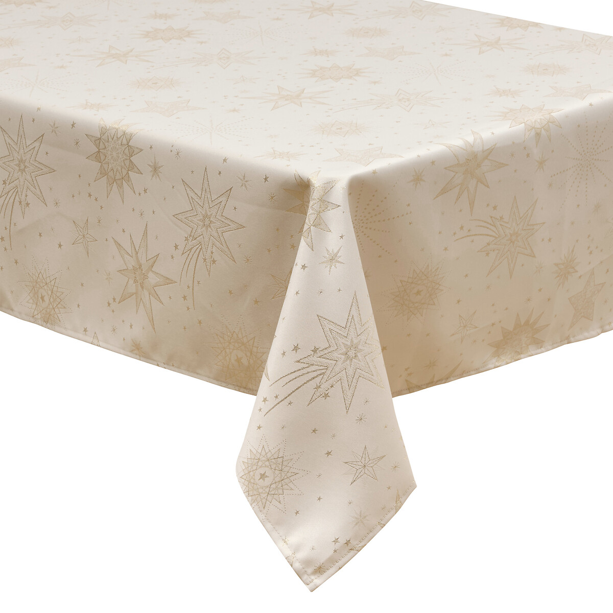 Toalha de mesa dourado com estrelas 140x240cm