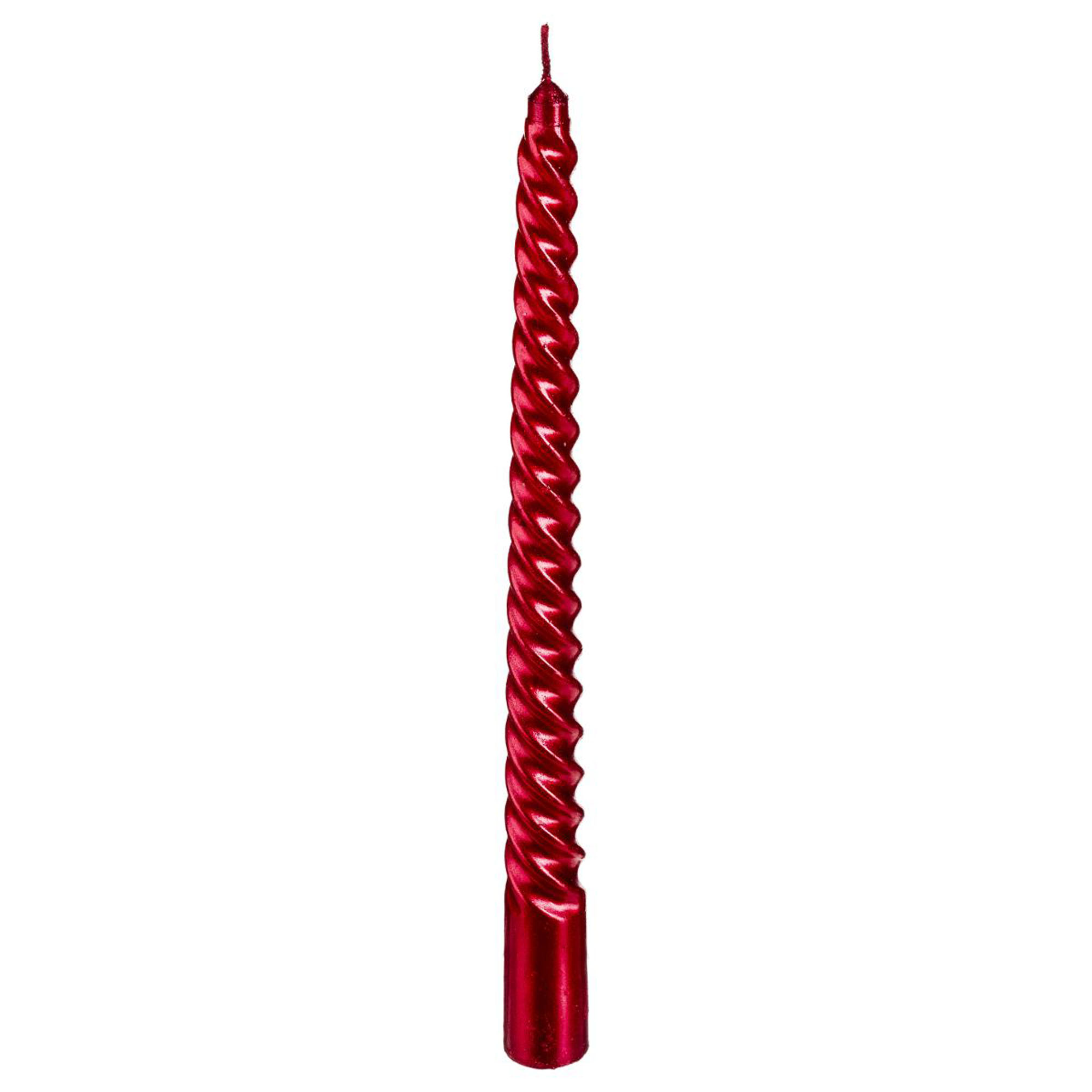 Conjunto de 4 velas natal&iacute;cias vermelhas