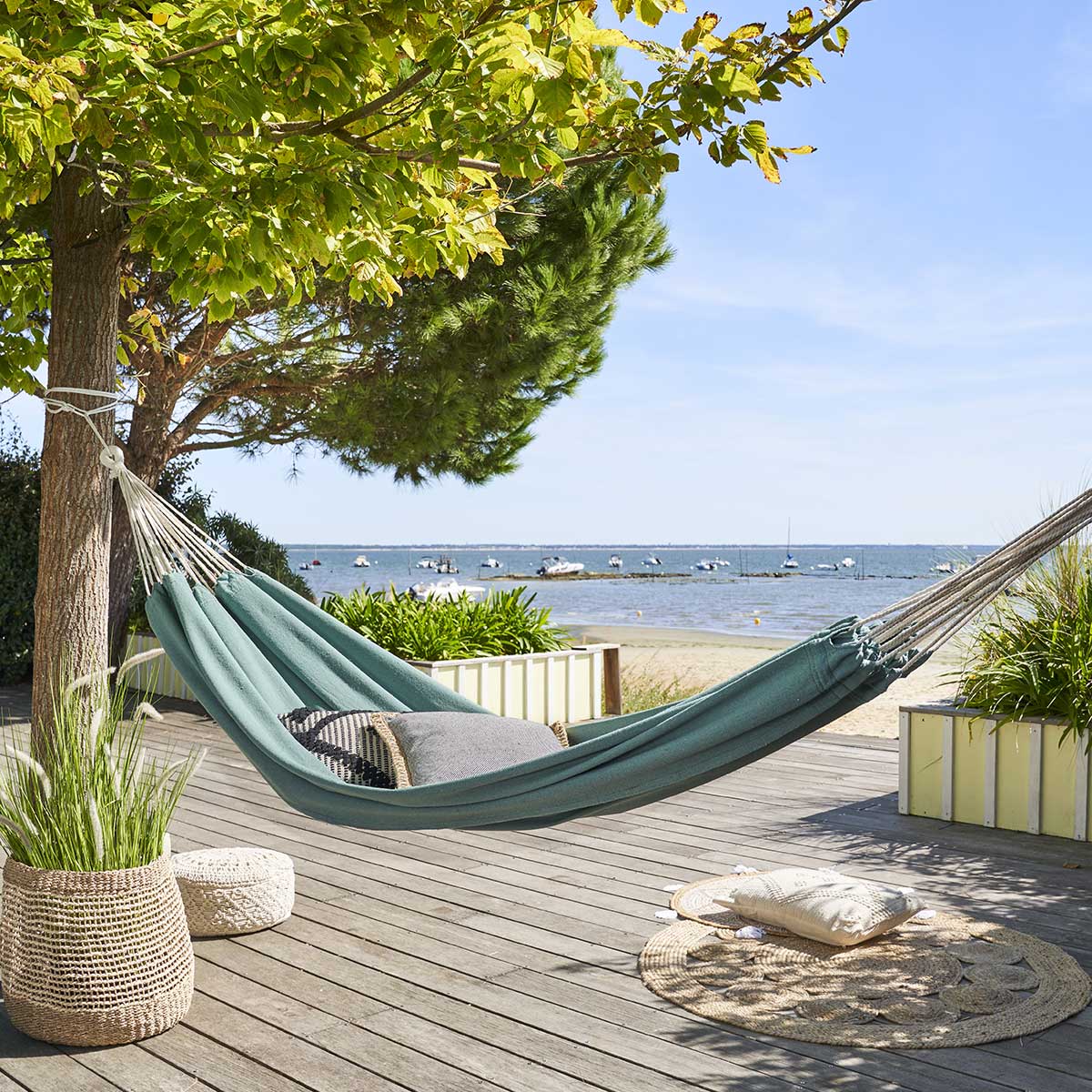 Cama de rede YAQUI verde jade sem estrutura 150x285cm