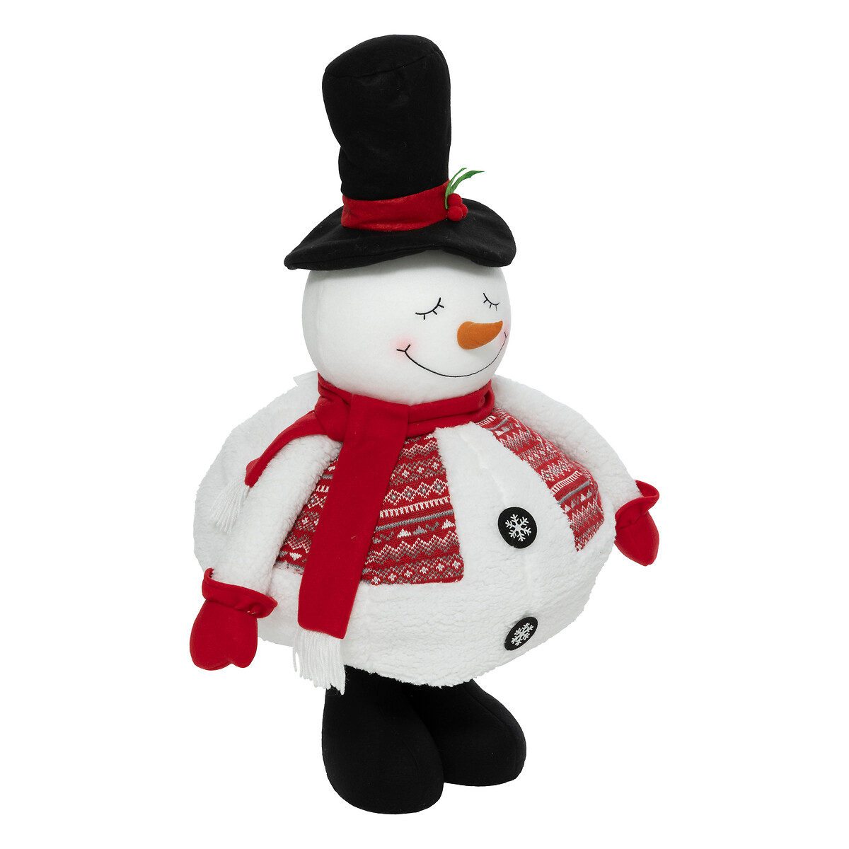 Figura boneco de neve extens&iacute;vel 110cm