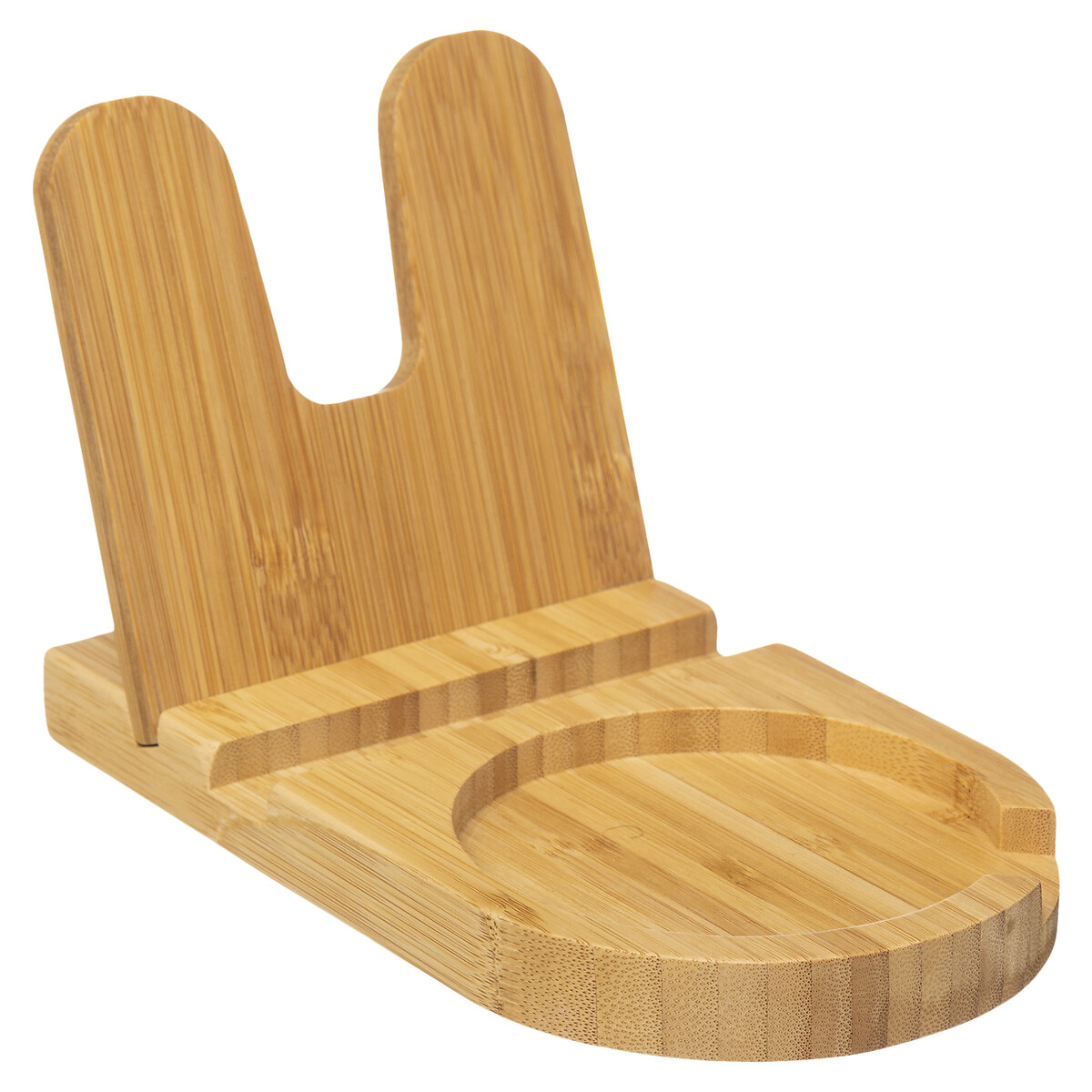 Suporte para colher e tampa de cozinha em bambu