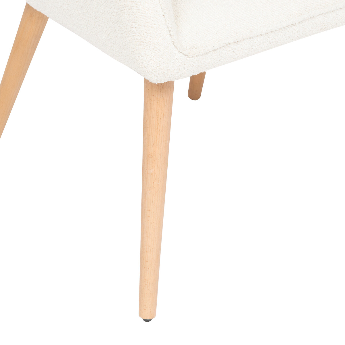 Cadeira VISOCA branca em boucl&eacute; 60x57x83,5cm